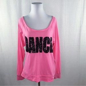 Heartless Romantics pink top black sequins dance